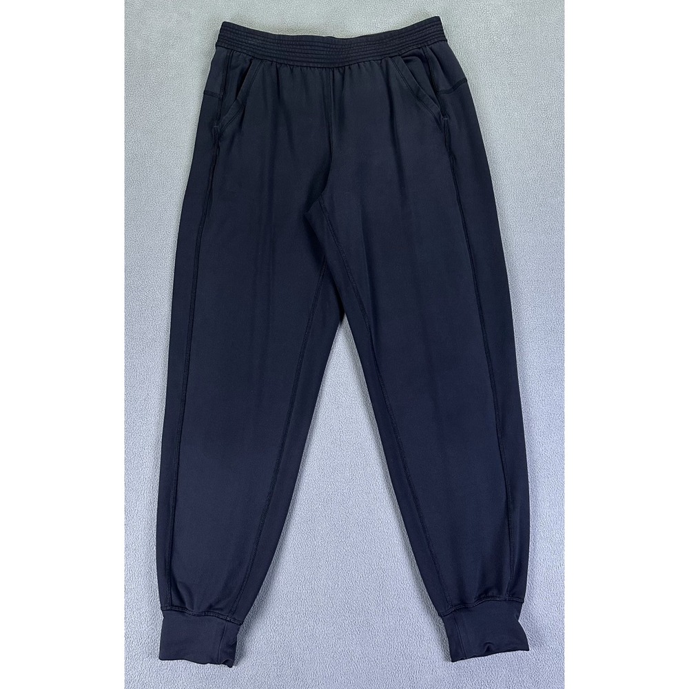 Lululemon Joggers Pants Womens 6 Black Performance Gym Yoga Tapered Lounge - Picture 3 of 10